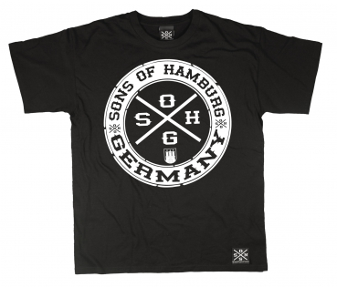 Sons of Hamburg Patch T-Shirt schwarz