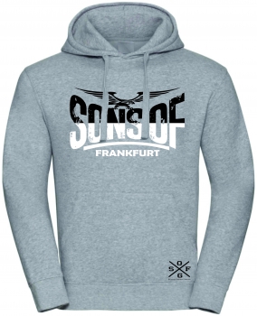 Sons of Frankfurt Herren Hooded Two Color Adler print, Grau
