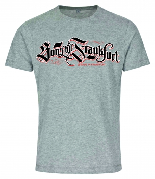 Sons of Frankfurt Herren T-Shirt grau mit fettem Frankfurt Schriftzug