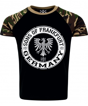 SONS OF FRANKFURT ADLER PATCH T-SHIRT BLACK CAMOUFLAGE