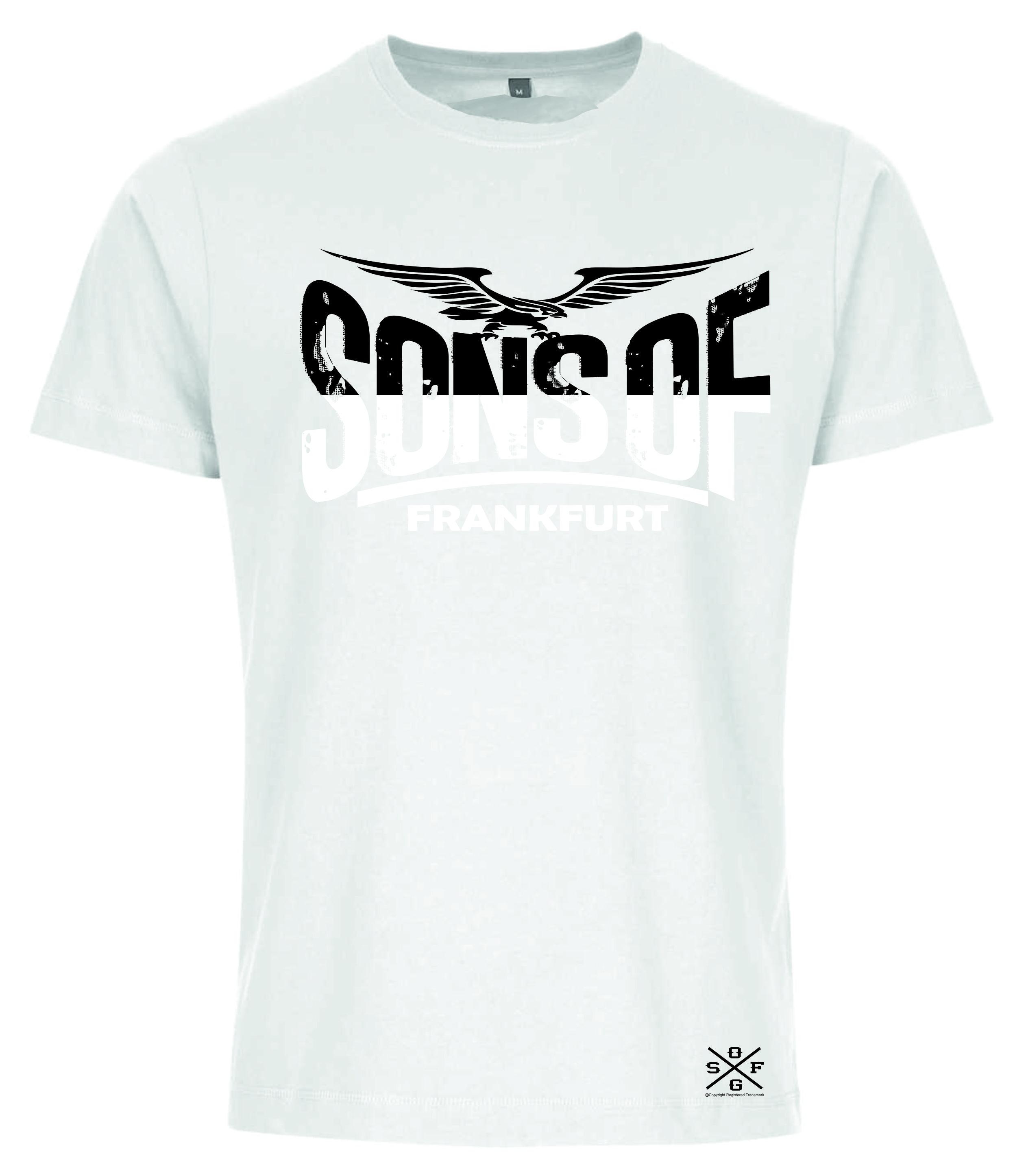 Shirt grau SGE 1980 Plus Lesezeichen I love Fr Eintracht Frankfurt T-Shirt